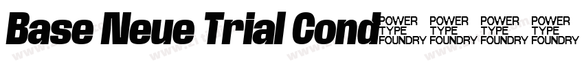 Base Neue Trial Cond字体转换